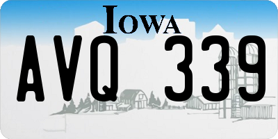 IA license plate AVQ339