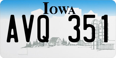 IA license plate AVQ351