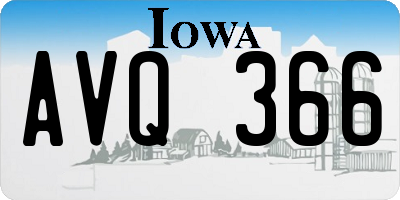IA license plate AVQ366