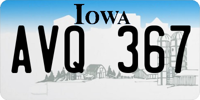 IA license plate AVQ367