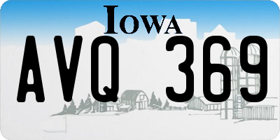 IA license plate AVQ369