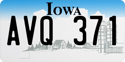 IA license plate AVQ371