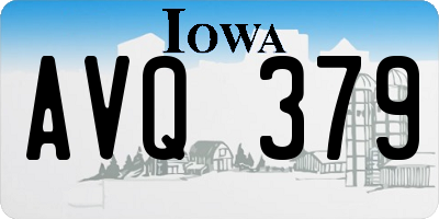 IA license plate AVQ379