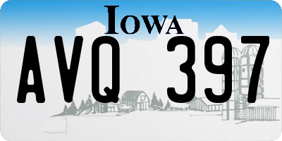 IA license plate AVQ397