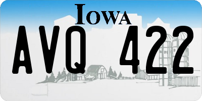 IA license plate AVQ422