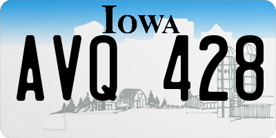 IA license plate AVQ428