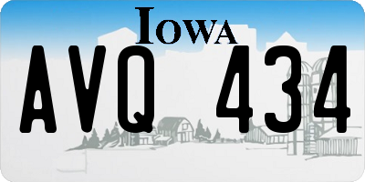 IA license plate AVQ434
