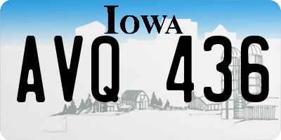 IA license plate AVQ436