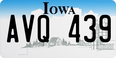 IA license plate AVQ439