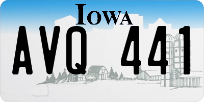 IA license plate AVQ441