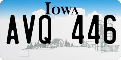 IA license plate AVQ446