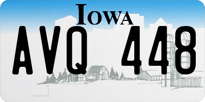 IA license plate AVQ448
