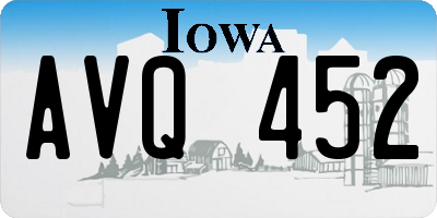 IA license plate AVQ452