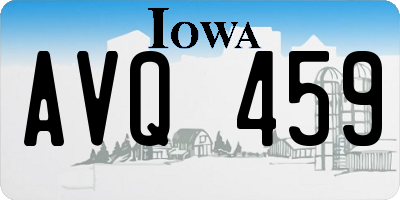 IA license plate AVQ459