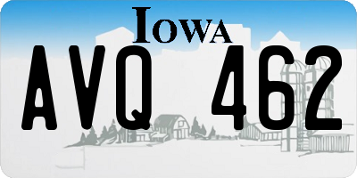 IA license plate AVQ462