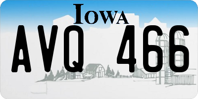 IA license plate AVQ466