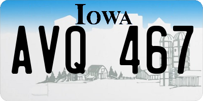 IA license plate AVQ467