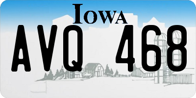 IA license plate AVQ468