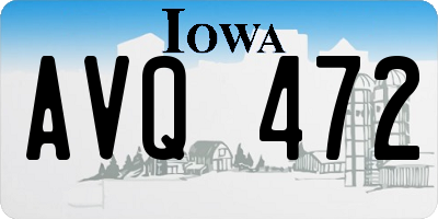 IA license plate AVQ472