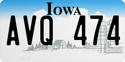 IA license plate AVQ474