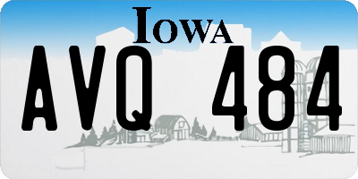 IA license plate AVQ484