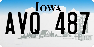 IA license plate AVQ487