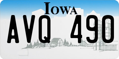 IA license plate AVQ490