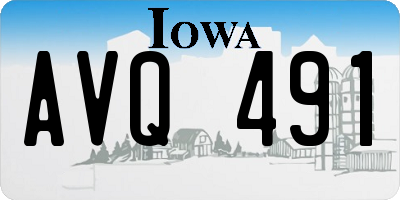 IA license plate AVQ491