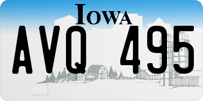 IA license plate AVQ495