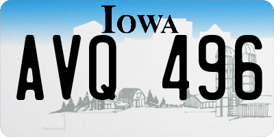IA license plate AVQ496