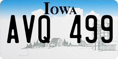 IA license plate AVQ499
