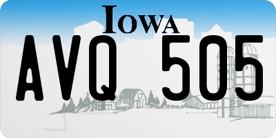 IA license plate AVQ505