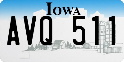 IA license plate AVQ511
