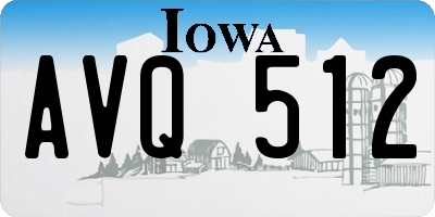 IA license plate AVQ512