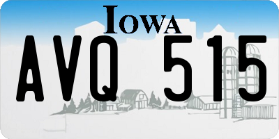 IA license plate AVQ515