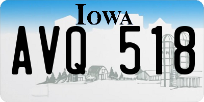 IA license plate AVQ518