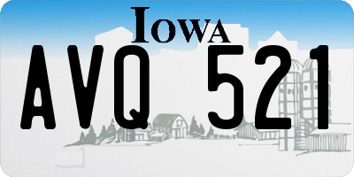 IA license plate AVQ521