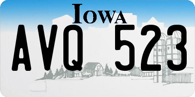 IA license plate AVQ523