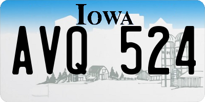 IA license plate AVQ524