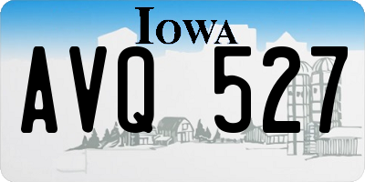 IA license plate AVQ527