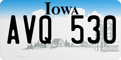 IA license plate AVQ530