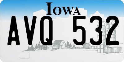IA license plate AVQ532