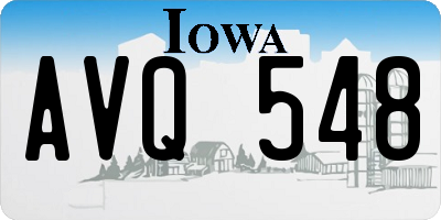 IA license plate AVQ548