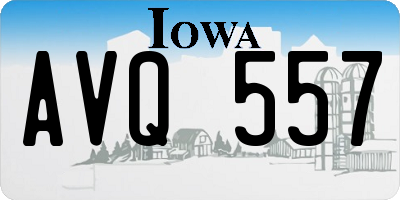 IA license plate AVQ557