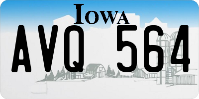 IA license plate AVQ564