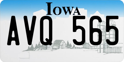 IA license plate AVQ565