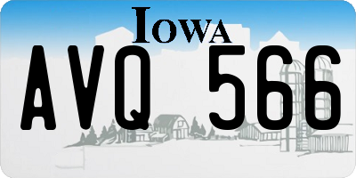 IA license plate AVQ566