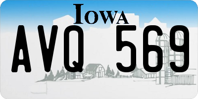 IA license plate AVQ569