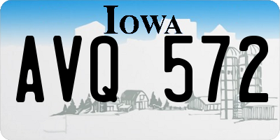 IA license plate AVQ572