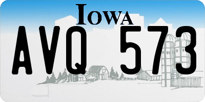 IA license plate AVQ573
